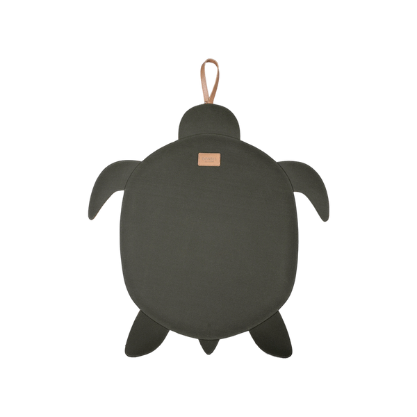 Gomi Ornament Medium | Turtle | Stone Croco Stamped Leather