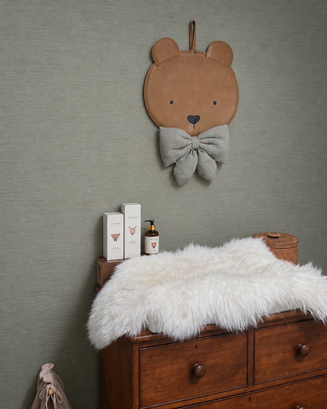 Harow Ornament Medium | Bear | Cognac Classic Leather