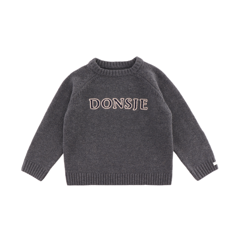 Fionn Merino Wool Sweater | Cloudy Grey Melange