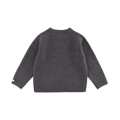 Fionn Merino Wool Sweater | Cloudy Grey Melange