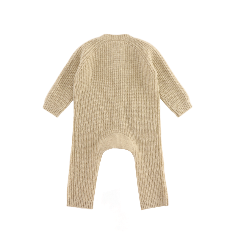 Geertje Merino Wool Jumpsuit | Biscotti Melange