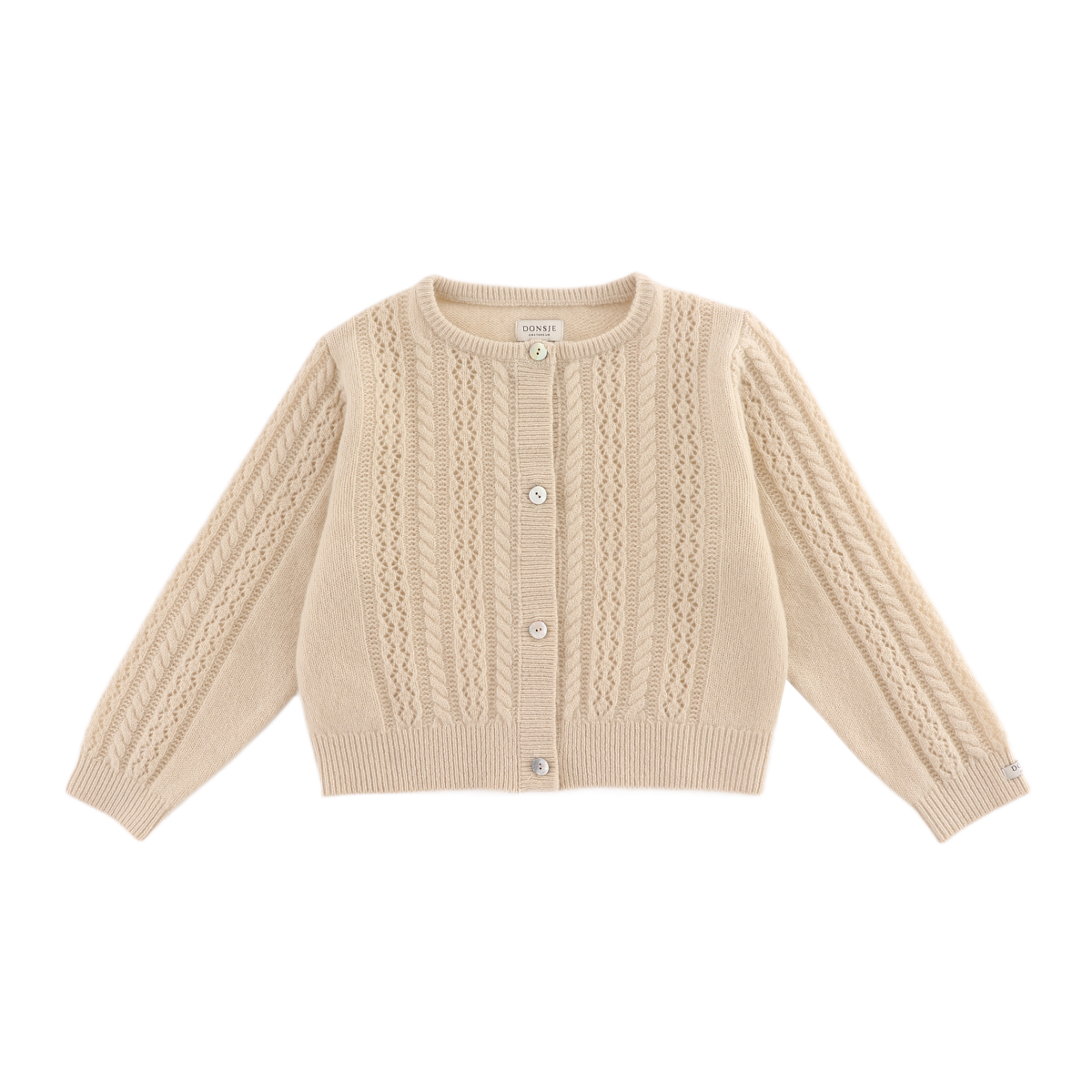 Danik Merino Wool Cardigan | Soft Sand