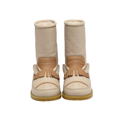 Wadudu Special Boots | Horse | Ivory Leather