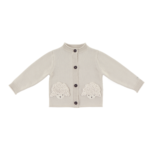 Dieck Cardigan | Lammies | White Sand
