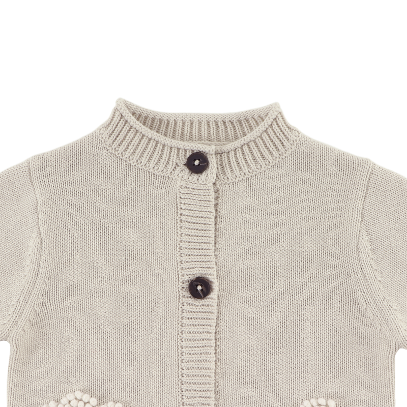 Dieck Cardigan | Lammies | White Sand