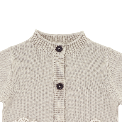 Dieck Cardigan | Lammies | White Sand