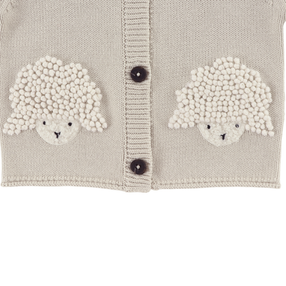 Dieck Cardigan | Lammies | White Sand