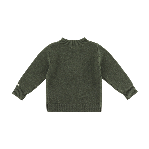 Denn Merino Wool Sweater | Gingerbread | Night Green
