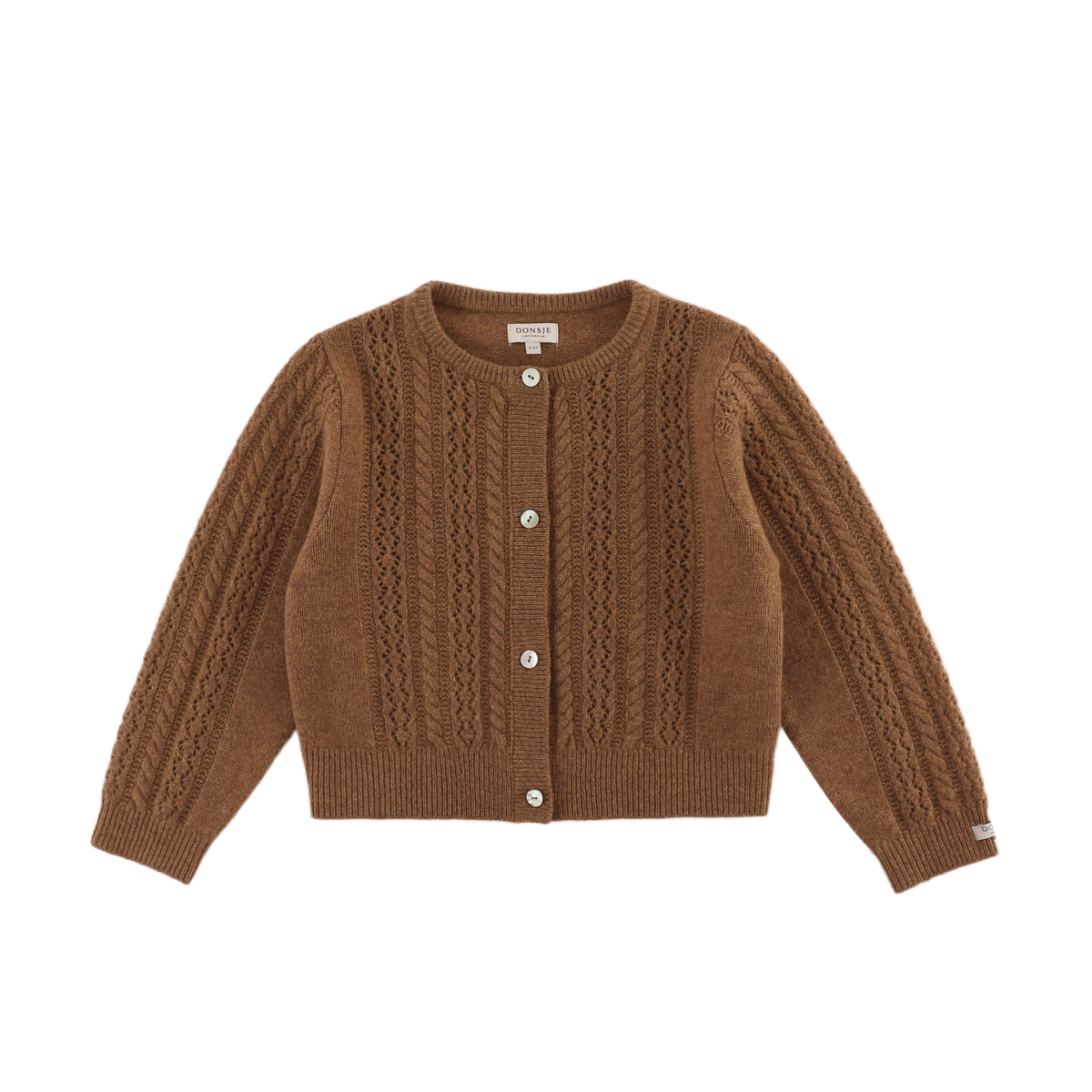Danik Merino Wool Cardigan | Rose Brown
