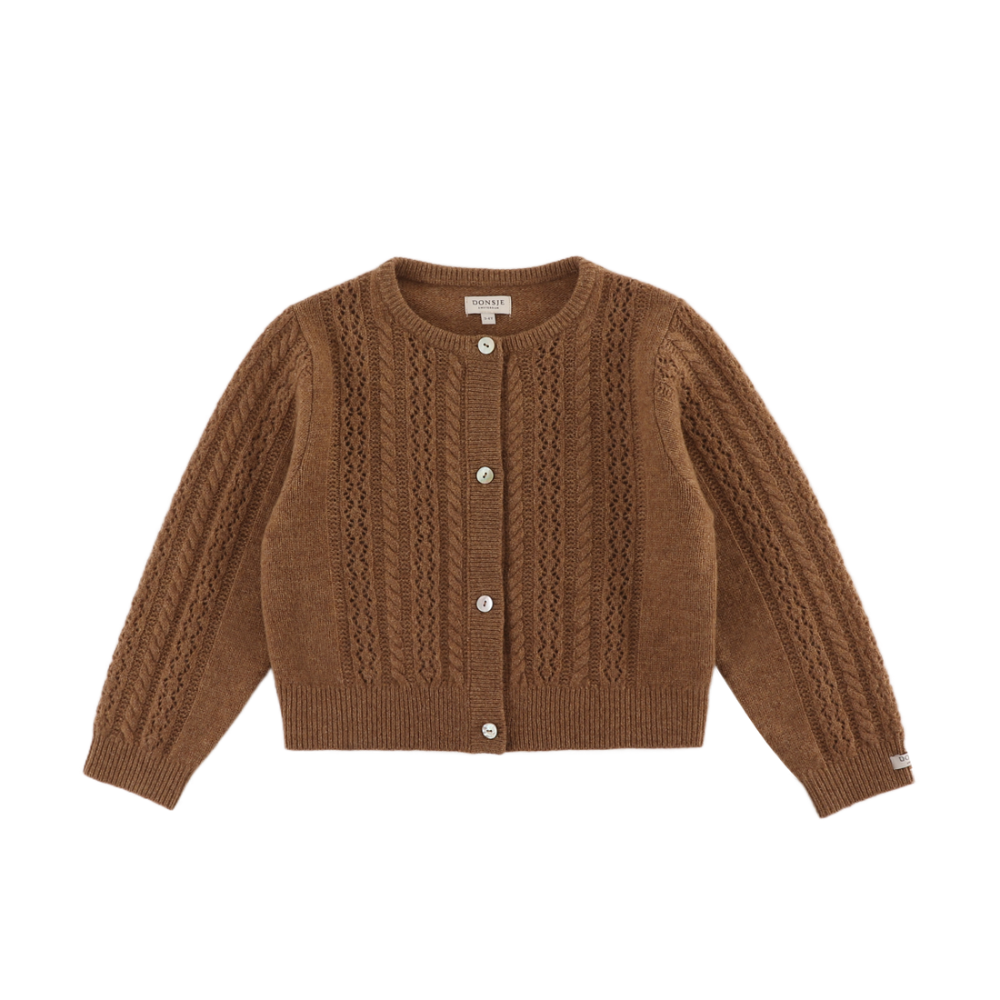 Danik Merino Wool Cardigan | Rose Brown