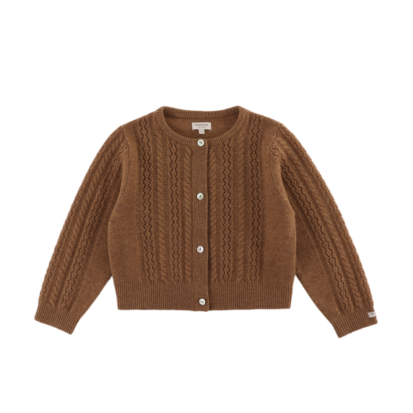 Danik Merino Wool Cardigan | Rose Brown