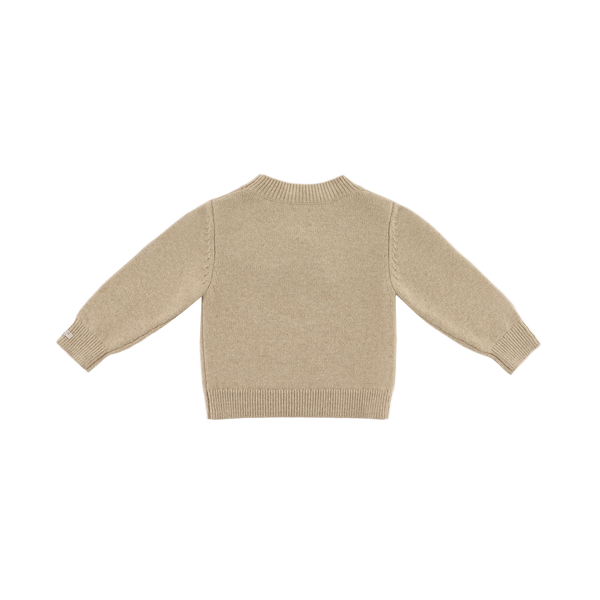 Denn Merino Wool Sweater | Bear | Biscotti Melange