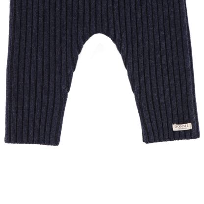 Nies Merino Wool Trousers | Blue Marine Melange