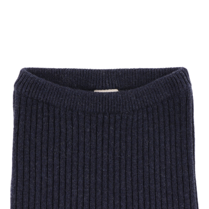 Nies Merino Wool Trousers | Blue Marine Melange
