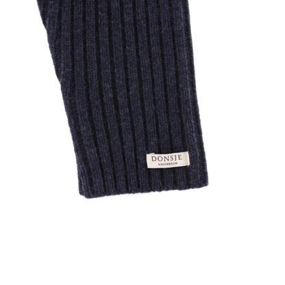 Nies Merino Wool Trousers | Blue Marine Melange
