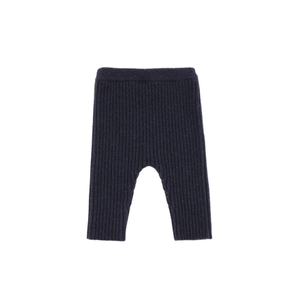 Nies Merino Wool Trousers | Blue Marine Melange