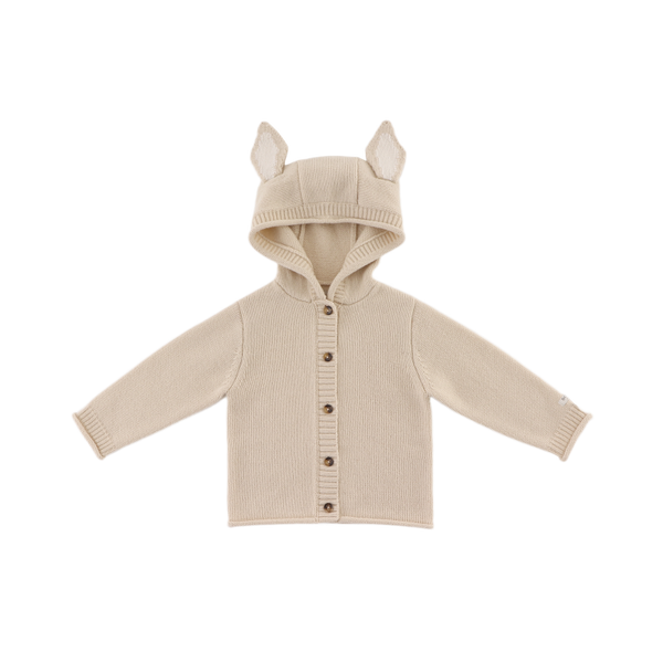 Brittan Merino Wool Cardigan | Bunny | Soft Sand