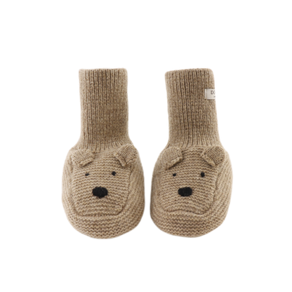 Maicer Merino Wool Booties | Bear | Milk Chocolate Melange