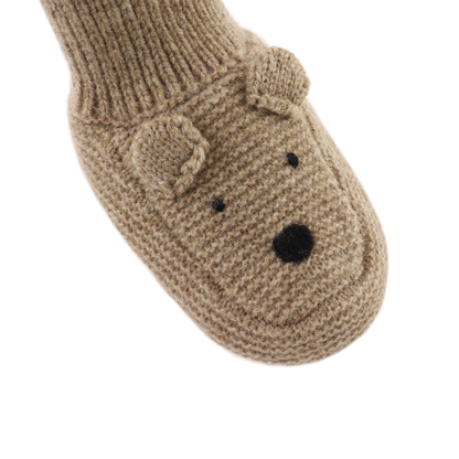 Maicer Merino Wool Booties | Bear | Milk Chocolate Melange