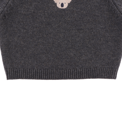 Sibbe Merino Wool Sweater | Koala | Cloudy Grey Melange