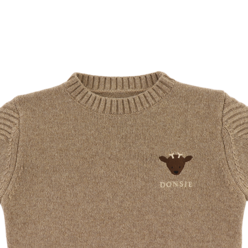 Geeratz Merino Wool Sweater | Stag | Milk Chocolate Melange