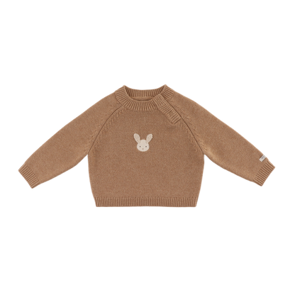 Sibbe Merino Wool Sweater | Fluffy Bunny | Hazelnut