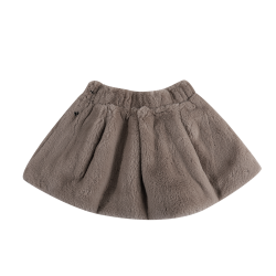 Isabelle Skirt | Dark Taupe Teddy