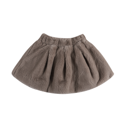 Isabelle Skirt | Dark Taupe Teddy