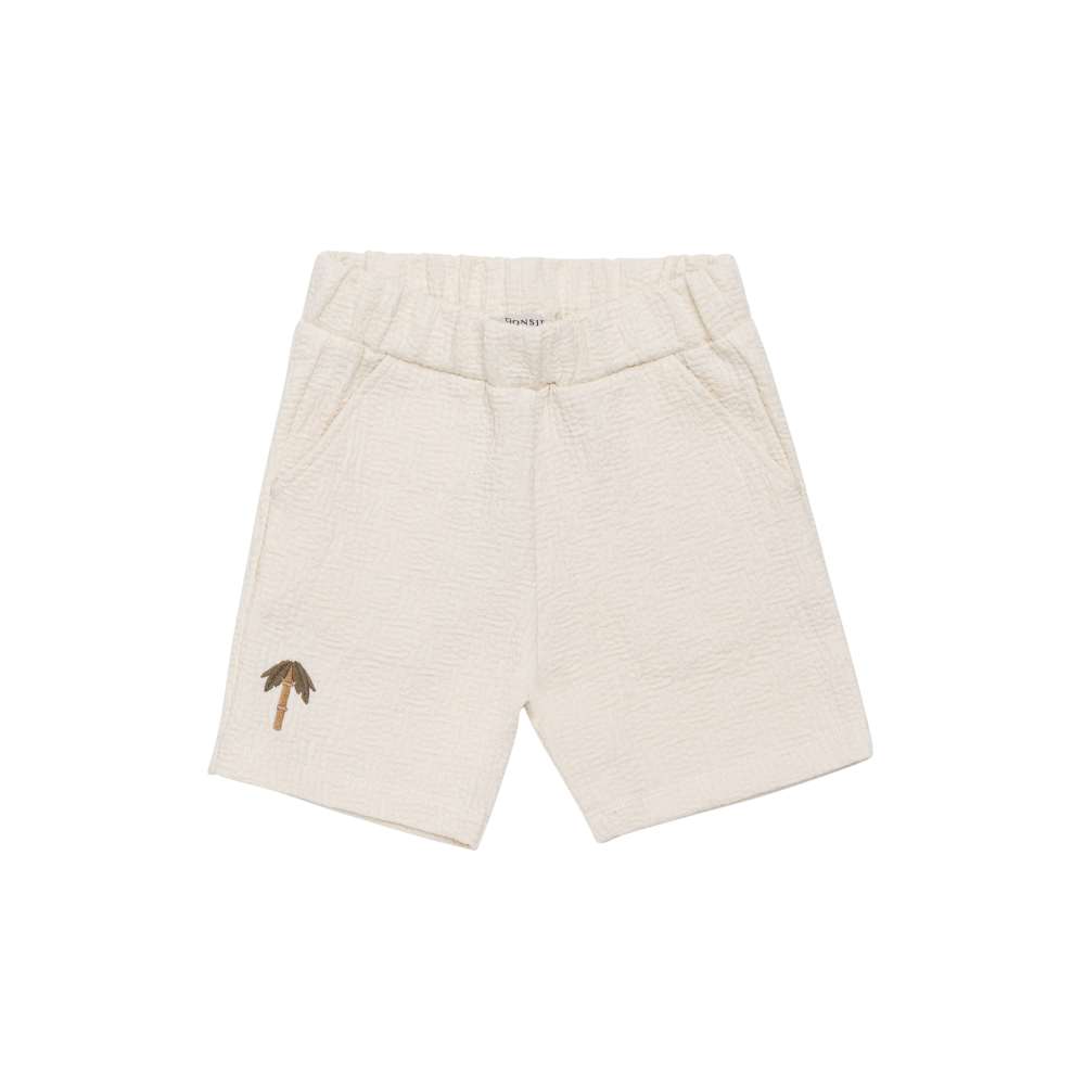 Ithri Shorts | Palm Tree | Warm White