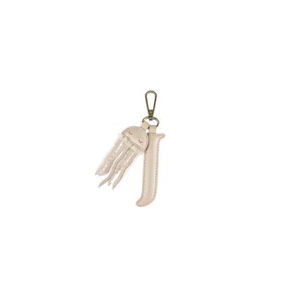 Alphabet Keychain Large | J | Powder Metallic Nubuck