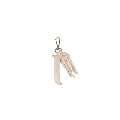 Alphabet Keychain Large | J | Powder Metallic Nubuck