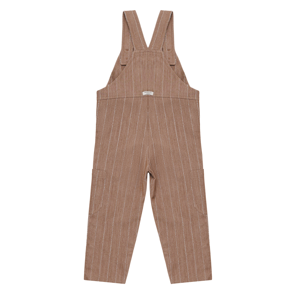 Jareth Overalls | Panda | Milk Chocolate Striped