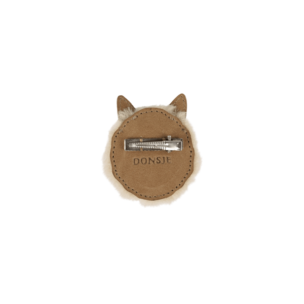 Josy Exclusive Hairclip | Alpaca | Beige Curly Faux Fur