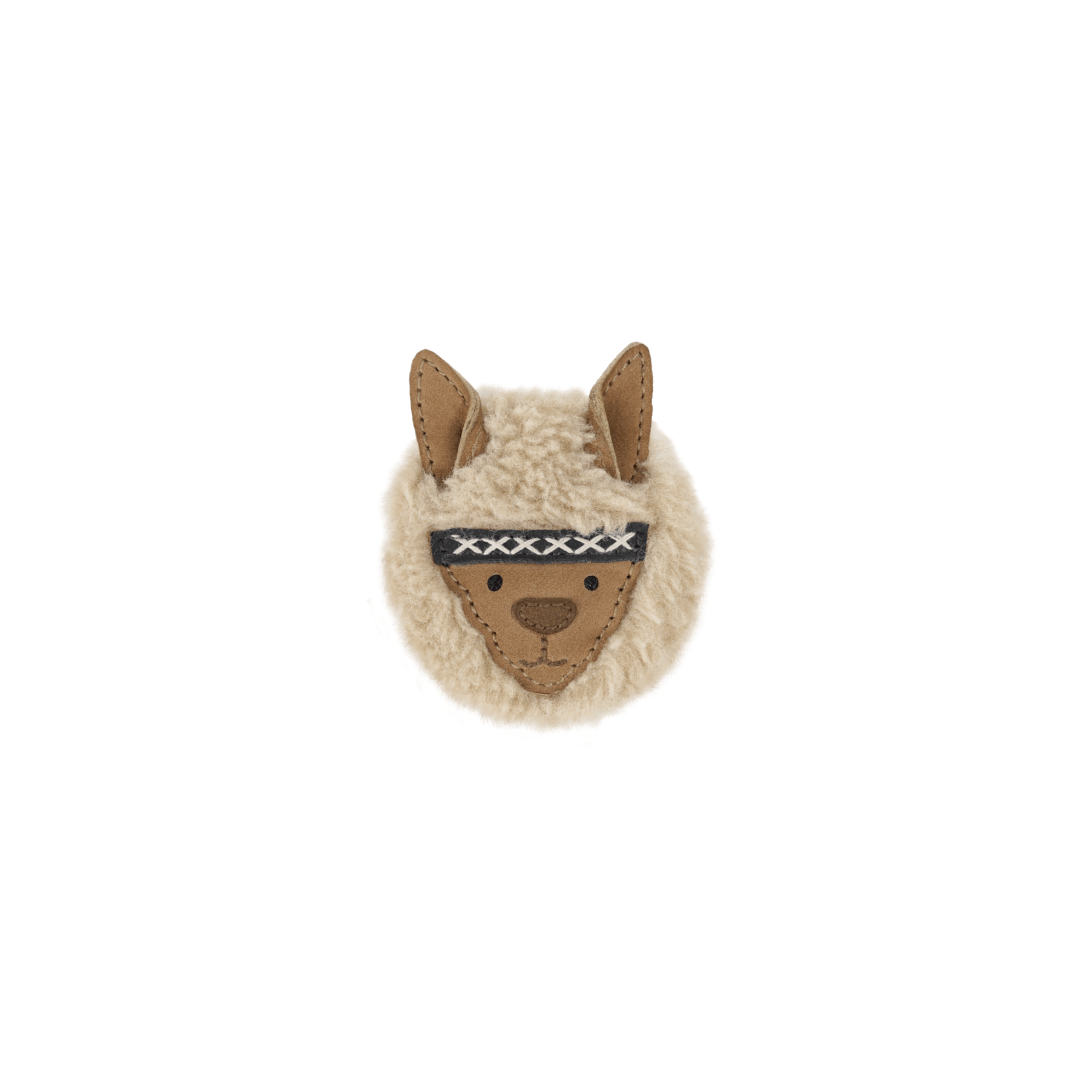 Josy Exclusive Hairclip | Alpaca | Beige Curly Faux Fur