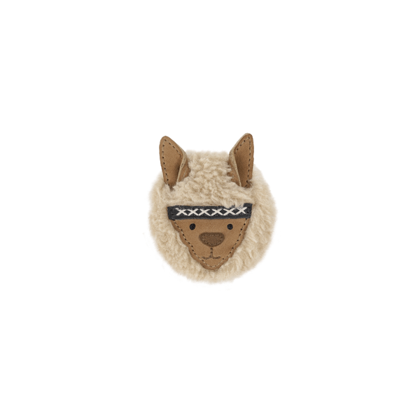 Josy Exclusive Hairclip | Alpaca | Beige Curly Faux Fur