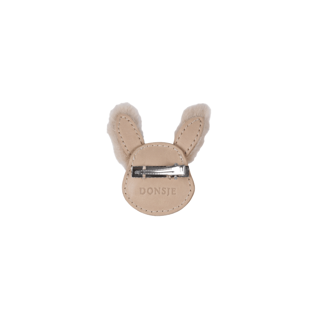 Josy Exclusive Hairclip | Fluffy Bunny | Light Rust Leather