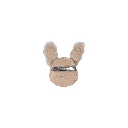 Josy Exclusive Hairclip | Fluffy Bunny | Light Rust Leather