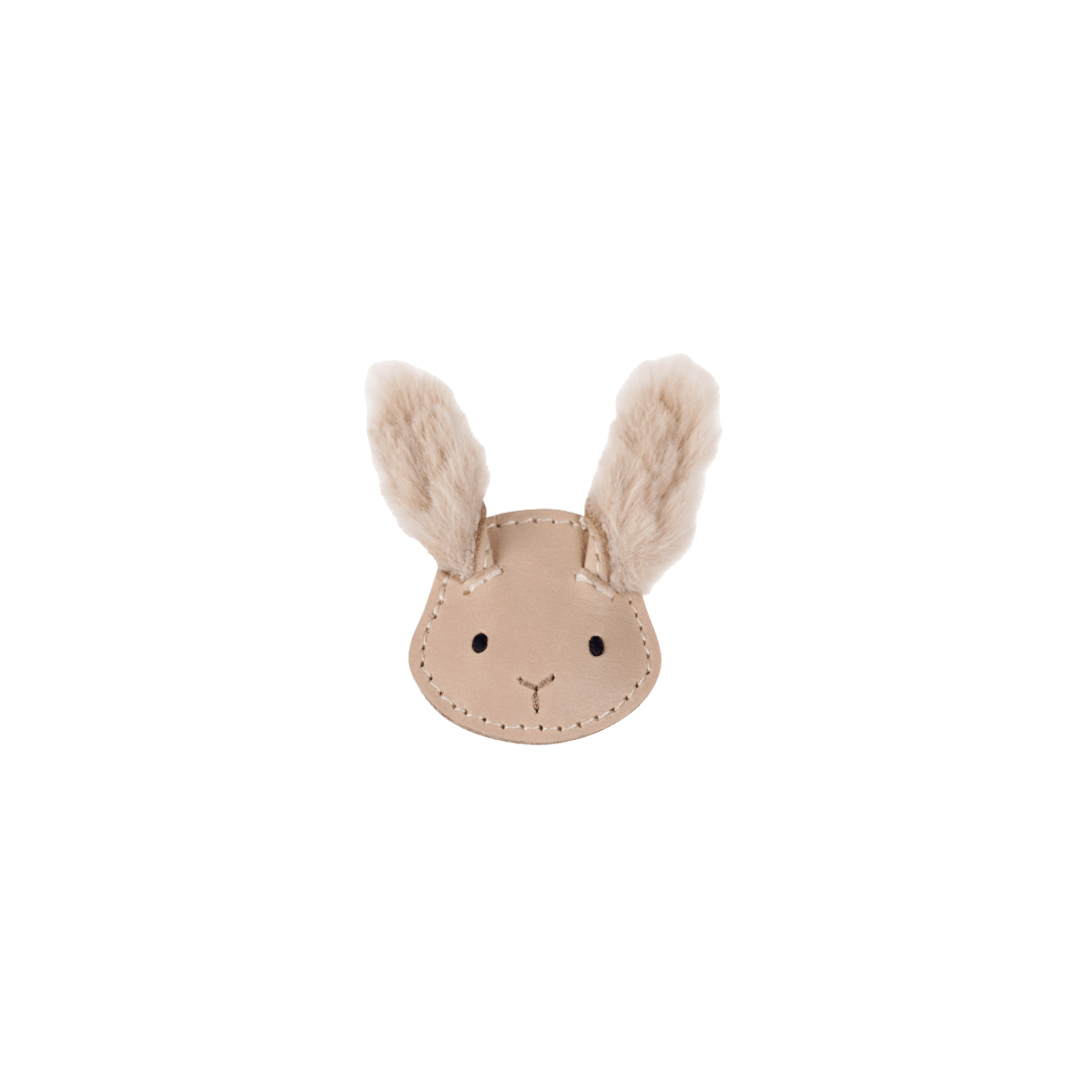 Josy Exclusive Hairclip | Fluffy Bunny | Light Rust Leather