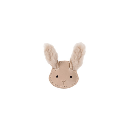 Josy Exclusive Hairclip | Fluffy Bunny | Light Rust Leather
