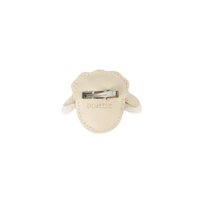 Josy Exclusive Hairclip | Lammy | Cream Leather