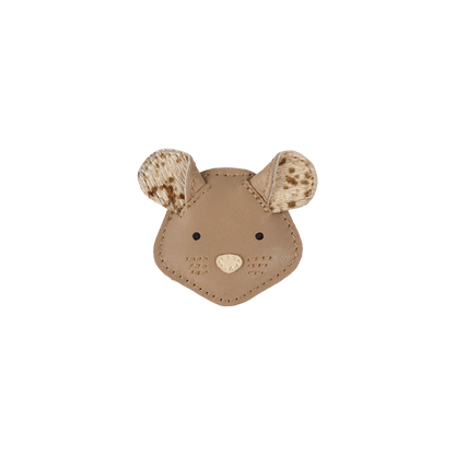 Josy Exclusive Hairclip | Mouse | Praline Leather