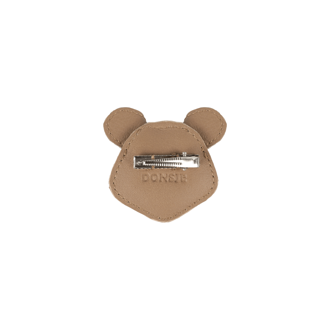 Josy Exclusive Hairclip | Mouse | Praline Leather