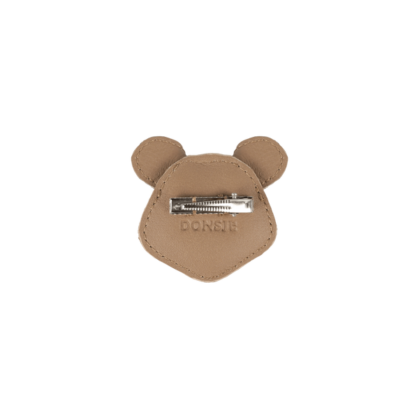 Josy Exclusive Hairclip | Mouse | Praline Leather