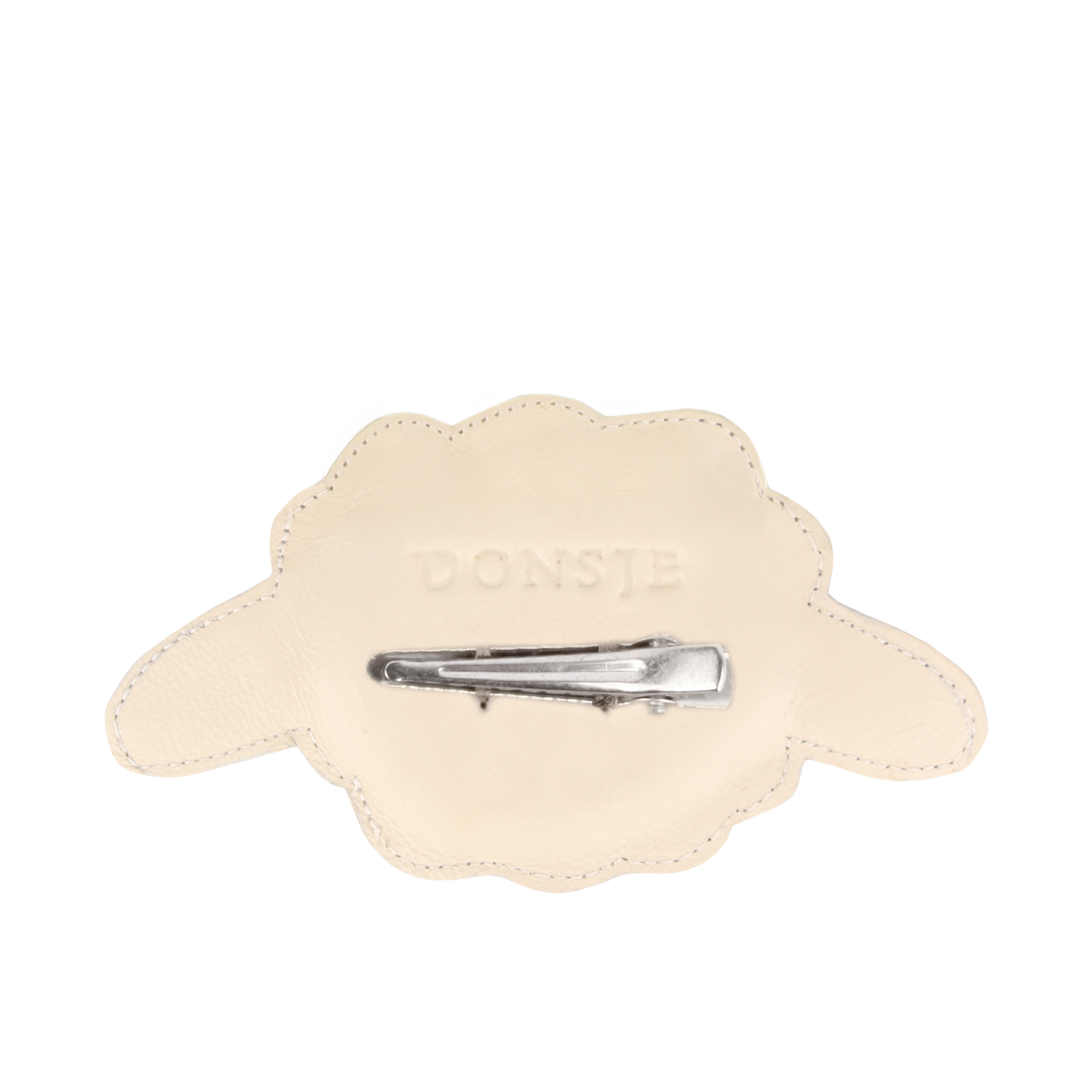 Josy Classic Hairclip | Lammy | Off White Leather