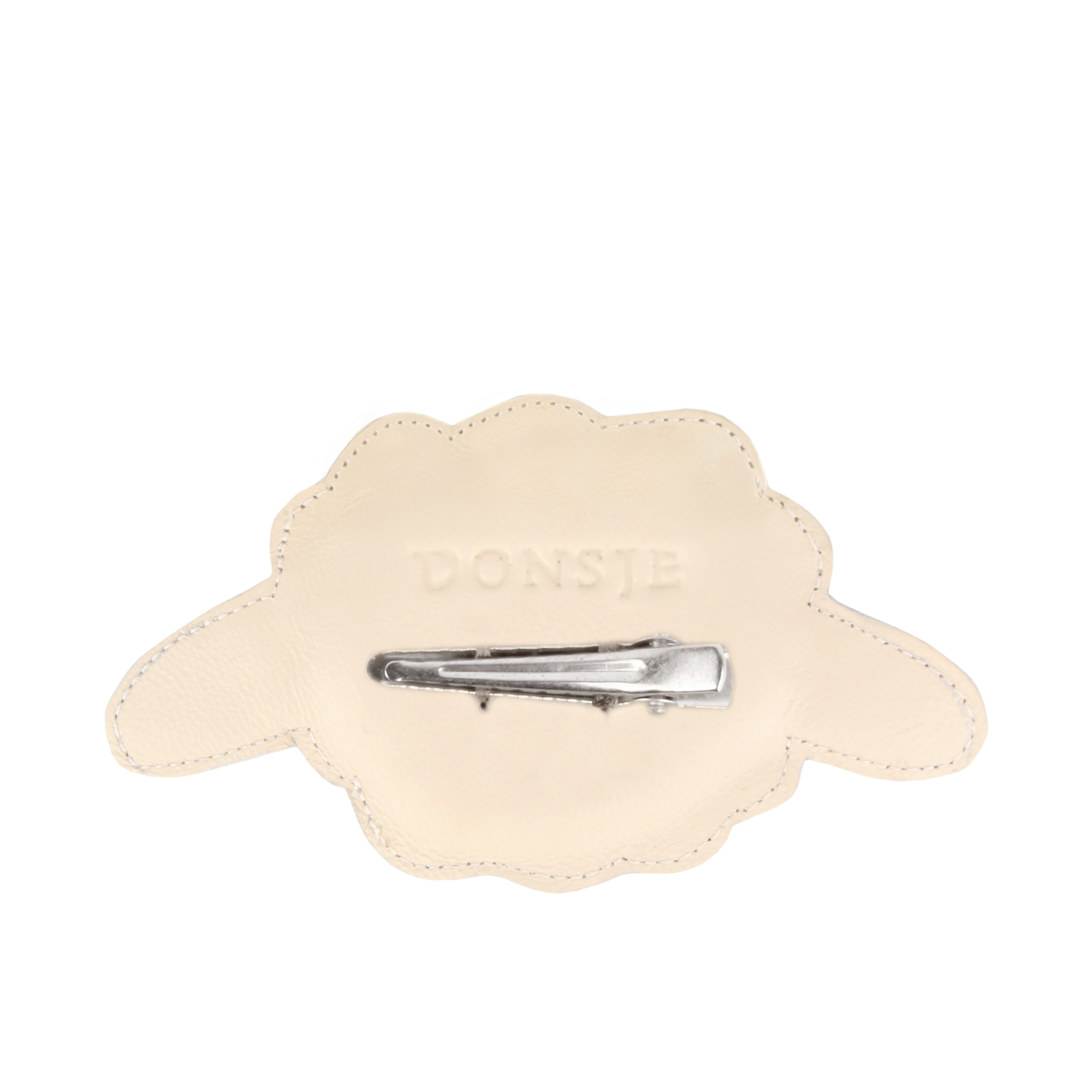 Josy Classic Hairclip | Lammy | Off White Leather