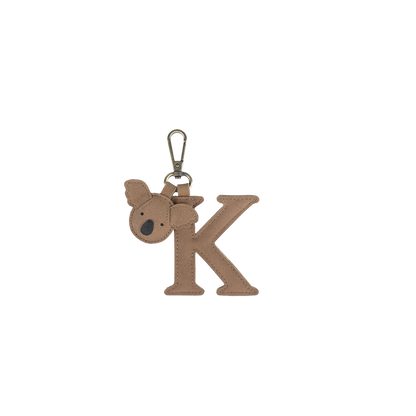 Alphabet Keychain Large | K | Truffle Nubuck