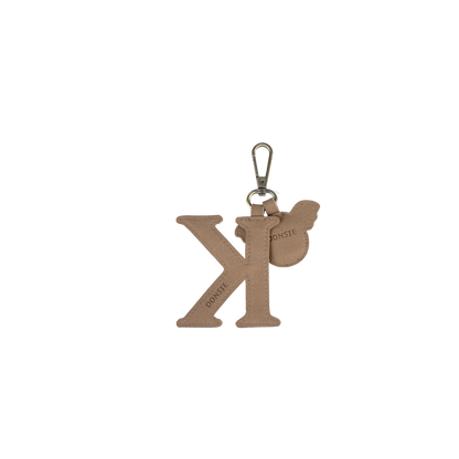 Alphabet Keychain Large | K | Truffle Nubuck
