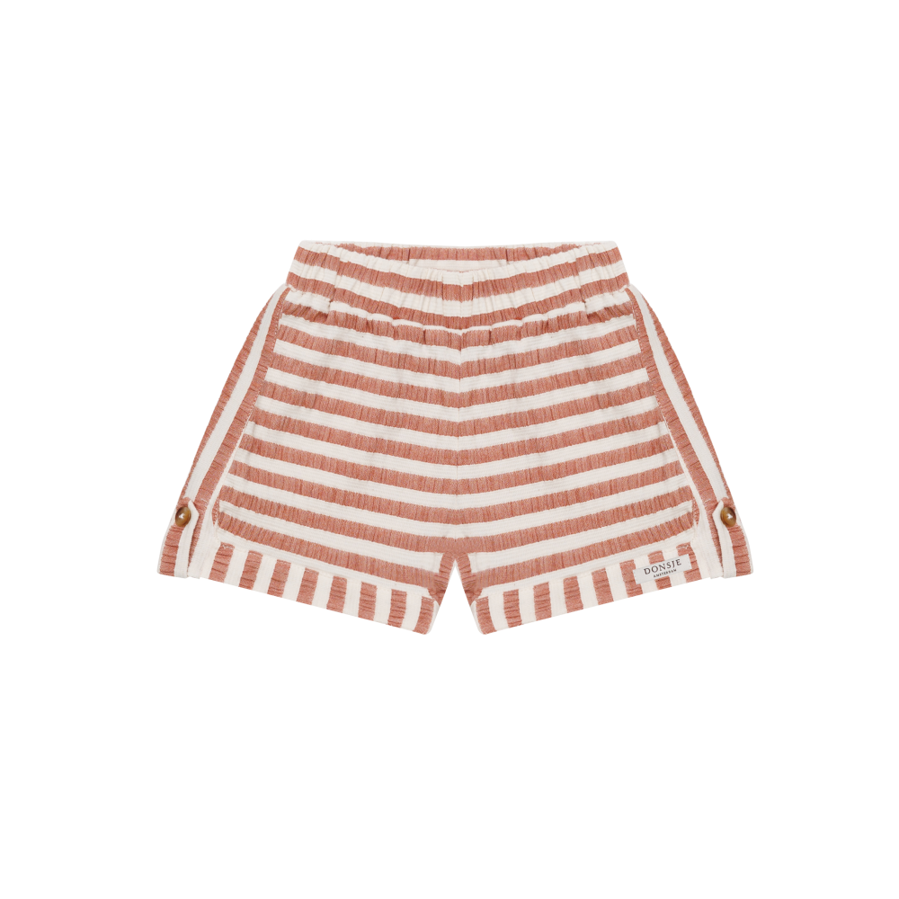 Kaatio Shorts | Rust - White Striped