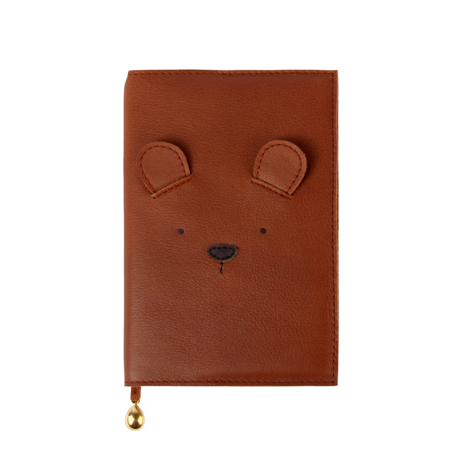 Kapi Notebook A6 | Bear | Cognac Classic Leather