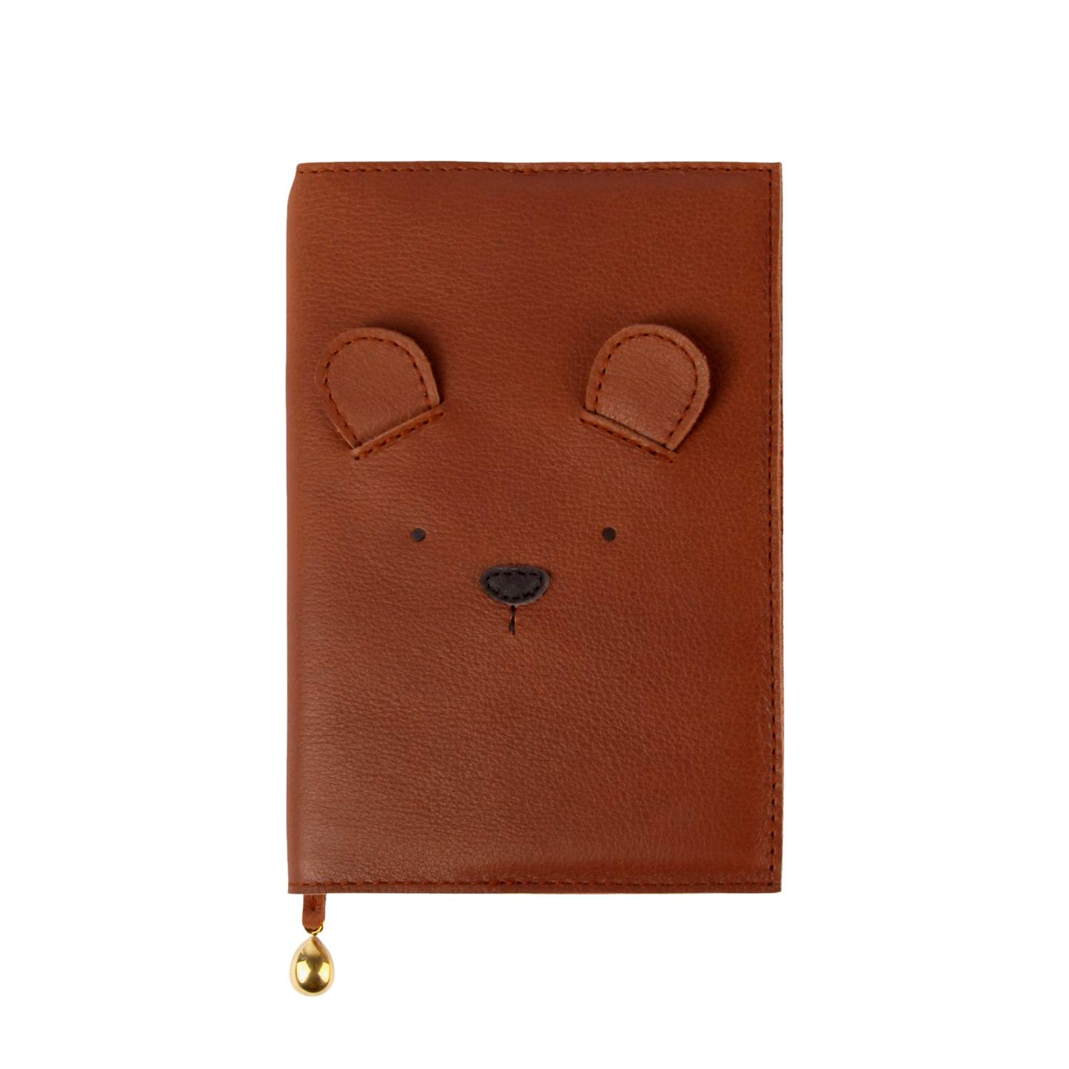 Kapi Notebook A6 | Bear | Cognac Classic Leather